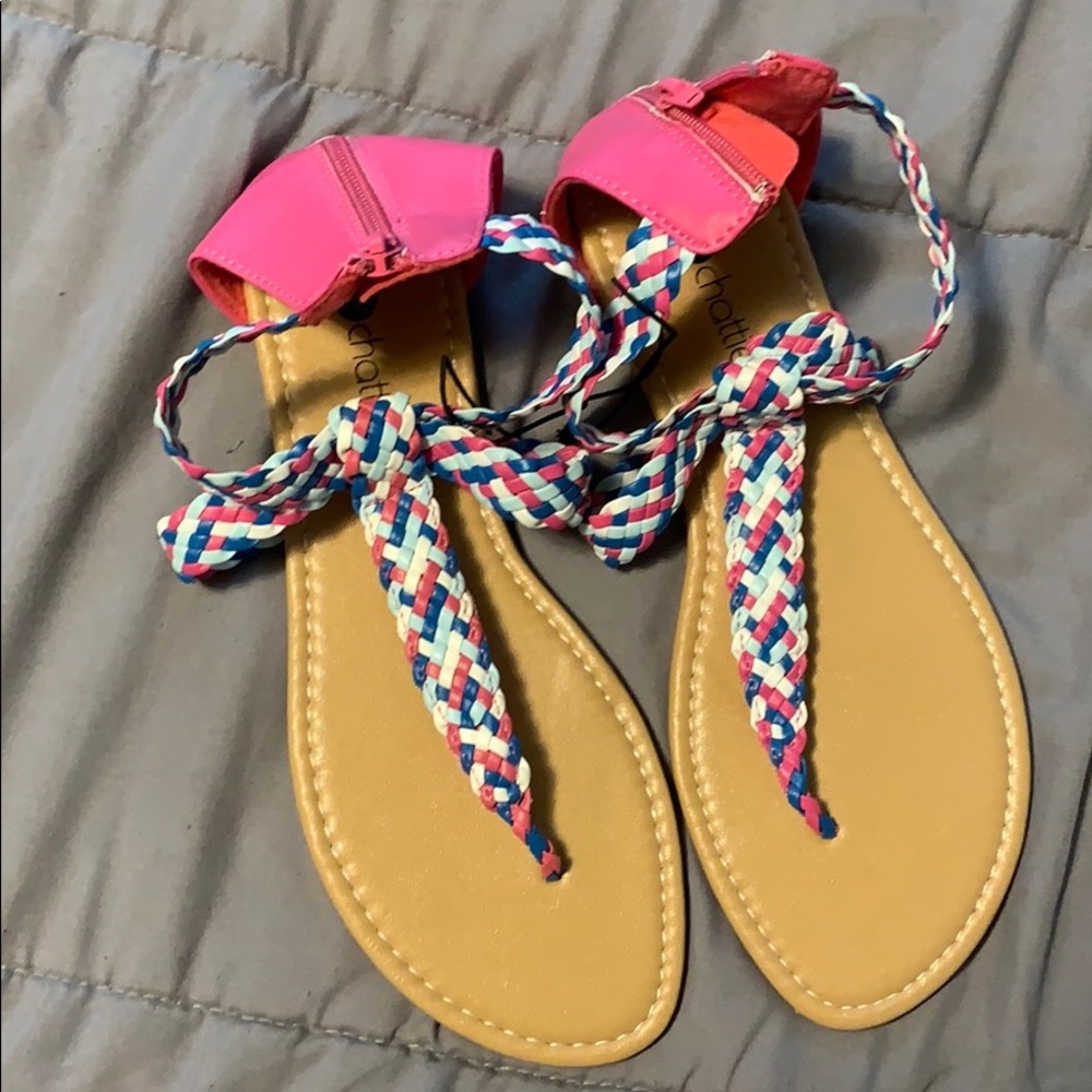 NWOT Braided sandals